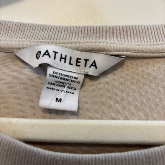 Athleta Harlow Hybrid Tee Shirt Top Beige White
Cotton Blend Size M - Picture 7 of 8